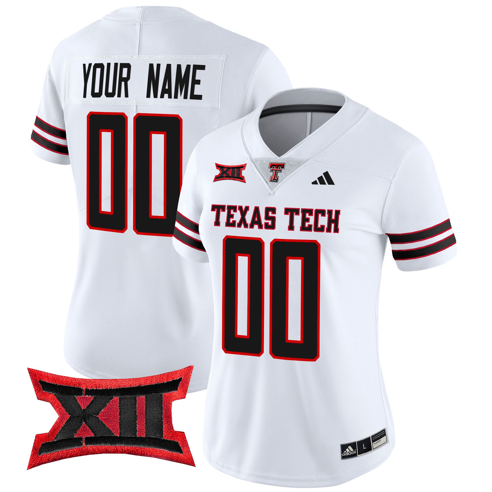 Women Texas Tech Red Raiders White 2024 Vapor Limited Custom NCAA Jersey